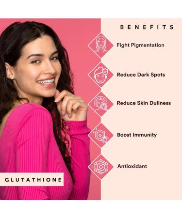 Natural L Glutathione 1000mg Capsules With Vitamin C & E for Immune Support Healthy Radiant Skin Glowing Antioxidant Support Grape Seed Extract & Biotin - 60 Veg Capsules - Buy Online on GoSupps.com