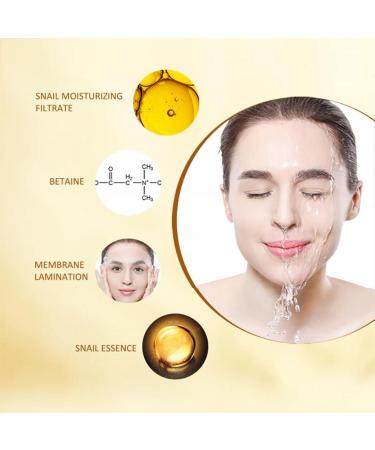 Snail Essence Face Mask - Deep Moisturizing Anti-Aging & Hydrating Silk Masks (5pcs) - 100% Natural Snail Secretion Filtrate - Buy Online on GoSupps.com