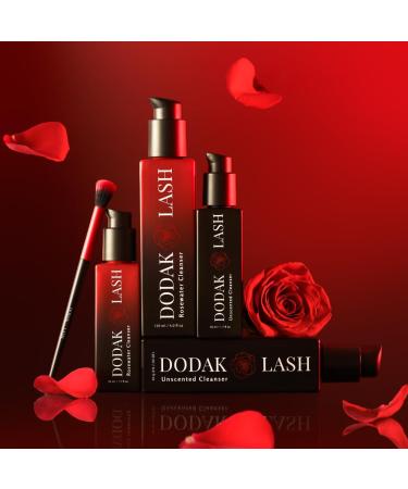 Eyelash Extension Shampoo & Cleanser - Sulfate & Paraben-Free Makeup Remover in Glass Bottle (120ml Rosewater) - Perfect for Home & Salon Use - Buy Online on GoSupps.com