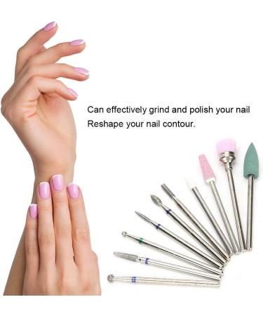 Nail Drill Bits Nail Grinding Head Effective Polishing Strong And Durable Beauty Salon for Home Salon Shop Manicure Store - Buy Online on GoSupps.com