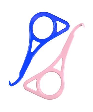 Aligner Removal Tool 2 Retainer Remover Tool Invisible Braces Removal Tools Suitable for Removing Braces Trays Retainers Dentures and Aligners(Blue+Pink). Thicker size 2pcs Pink+Blue