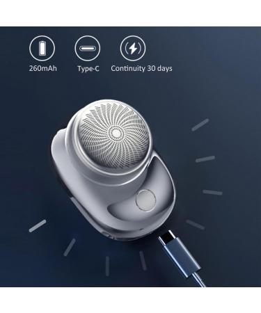 Buy Pocket Size Portable Shaver - Lightweight Travel Electric Shaver for Men | Perfect Gift for Dad & Boyfriend (Silver - Buy Online on GoSupps.com