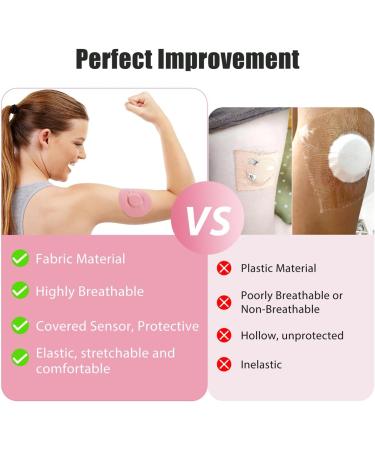 Freestyle Libre 3 Plaster - 40 Waterproof Sensor Stickers for Libre 1 2 & 3 - Durable & Easy to Use (Pink) - Buy Online on GoSupps.com