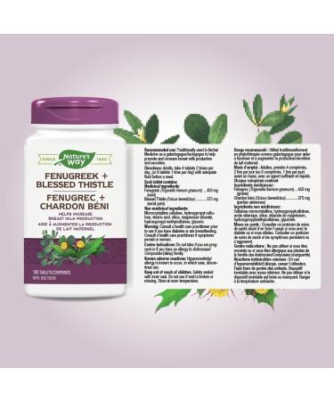 Nature's Way Fenugreek and Blessed Thistle | Fenugreek Seed Lactation Support Bundle Thistle + Seed - Buy Online on GoSupps.com