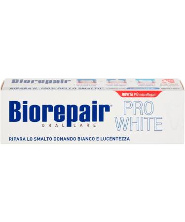 Biorepair Pro White Whitening Toothpaste | 2.5fl.oz 75ml | Enhanced with More MicroRepair - Buy Online on GoSupps.com