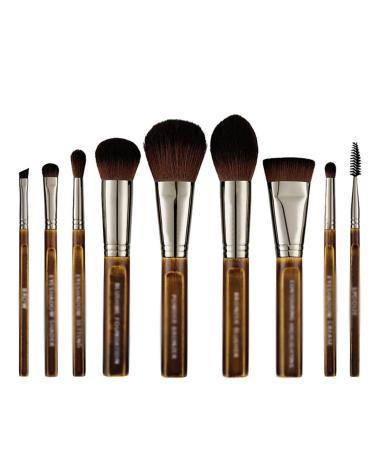 9 Wooden Makeup Brush Set Atmospheric Vintage Eyeshadow Makeup Brush Set Beauty Tools 18cm D