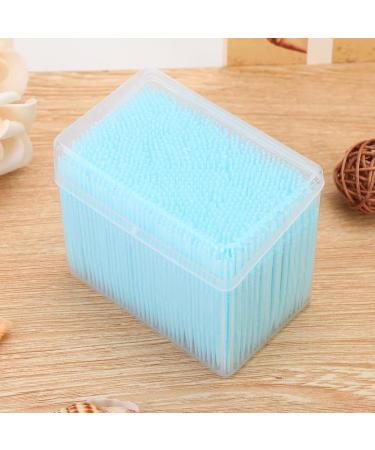Verdant Touch Double Head Toothpick Box - 1100 Count Dental Floss Picks - Blue | Premium Tooth Cleaning Solution for Fresh Breath - Buy Online on GoSupps.com