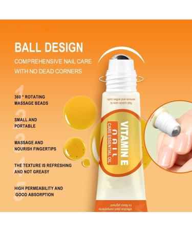 Vitamines C Huile pour ongles et cuticules avec rouleau hydratant fortifiant les ongles huile pour la croissance et la r paration de force pour ongles endommag s et adoucissant cuticules emp che - Buy Online on GoSupps.com