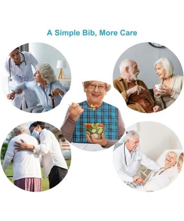 Karells Adult Bibs - Stylish & Functional 50x35cm Bibs for Men Women & Disabled | Perfect for Eating - Buy Online on GoSupps.com