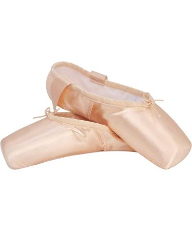 IJONDA Adult Ballet Pointe Shoes with Toe Pads & Mesh Bag - Size 7 Pink - Buy Online on GoSupps.com