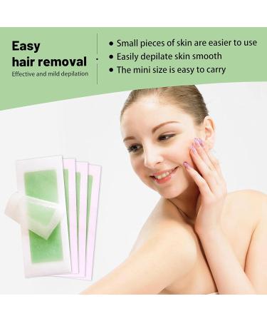 Small Wax Strips for Women | 72 Facial & Body Hair Removal Strips + 4 Calming Oil Towels - Ideal for Sensitive Skin - Buy Online on GoSupps.com