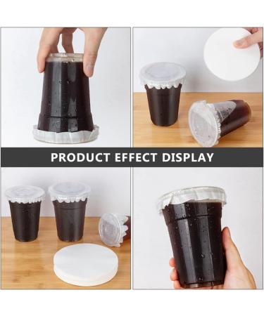 HEMOTON 500pcs Leak-Proof Sealing Paper Bottle Sealing Papers Coffee Strainer Paper Filter Paper Replacement Sealer Machine Disposable Cup Lid Sealer Filling Travel White Tea Cup re-usable 11.5X11.5X0.05CM - Buy Online on GoSupps.com