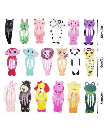20 Couples Animal & Cartoon Hair Clips for Kids | Baby Girl Hair Accessories | Durable & Fun Designs - Buy Online on GoSupps.com