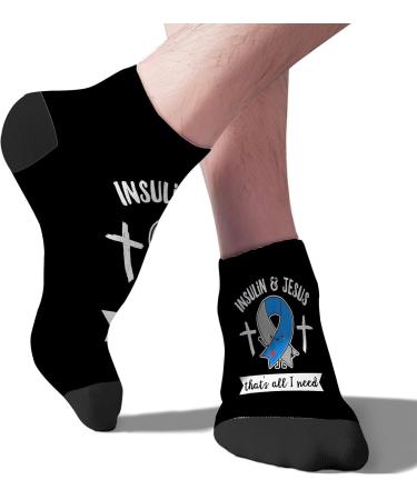 Warning: I'm A Diabetic - Comfortable Cotton Socks for Men | Hidden Diabetic Socks - Buy Online on GoSupps.com