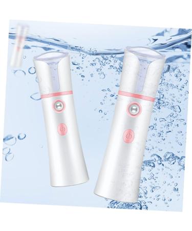 WOONEKY 1Pc pore cleaner travel USB humidifier white facial mister sprayer face steamer sprayer 14.1x4cm - Buy Online on GoSupps.com