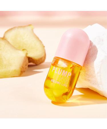 Ginger Essential Oil Lip Plumper Set 8ml Hydrating Duo Daily Moisturizing Non-Stick Gloss Yellow One Size One Size Yellow - Buy Online on GoSupps.com