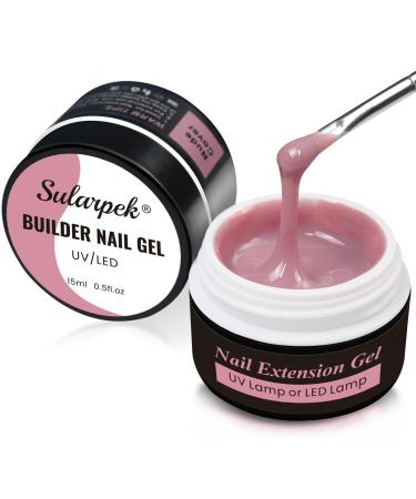 sularpek 2 x 15ml HEMA & TPO Free Builder Gel for Split Nail Repair Strengthening and Art Design