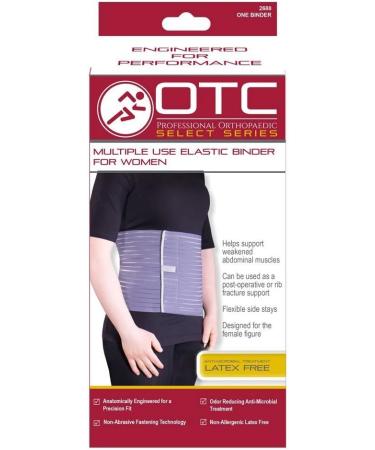 OTC Abdominal Binder for Women - 2X-Large Ribbed Elastic Compression Support | International Shipping Available - Buy Online on GoSupps.com