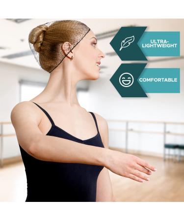 144 PCS Individually Wrapped Hair Nets by SAFEKO - Lightweight Nylon, Latex-Free, Black, Large (24) - Buy Online on GoSupps.com