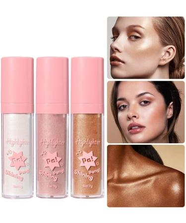 Highlighting and Finishing - Fairy Highlighter Natural Stereo Contour Collarbone Patting Powder Highlighting Makeup (03) - Buy Online on GoSupps.com