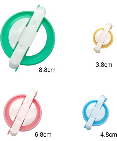 Pom Pom Makers Set - 4 Sizes with Scissors for Easy Pompom Making - Buy Online on GoSupps.com