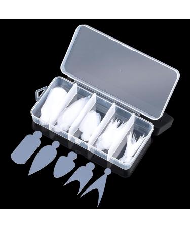 BNG 60-Piece French Dual Nail Shape Stickers Reusable Silicone Pads for Gel Manicure | 12 Sizes No.5 - Buy Online on GoSupps.com