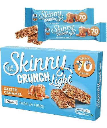 Skinny Crunch Light Salted Caramel 5x 19g Bars - Pack of 2 - Buy Online on GoSupps.com