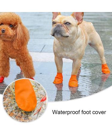 Dog Boots 4 Pcs Dog's Paw Protectors Wear Resistant Dog Boots for Injured Paws Waterproof Dog Shoes for Dog Walking Outside (Small) The Size is 0.79n*2.76in*1.57in/2cm*7cm*4cm - Buy Online on GoSupps.com