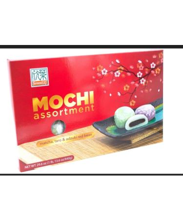 Formosa Japanese Mochi Assortment Pack with Matcha Green Tea, Taro, Red Bean - 1.85 lb (Pack of 1) - Buy Online on GoSupps.com