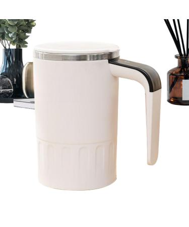 Generico M lange Automatique Magn tique avec Couvercle | Avec M langeur Automatique Et Couvercle - Pour Lait Prot ines En Poudre Boisson Maison Cuisine Bureau Voyage Camping Blanc