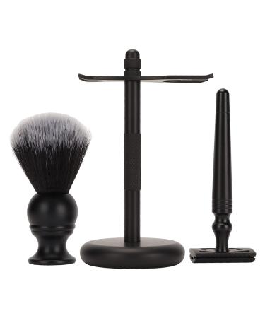 Bart Shaving Stand Holder & 3-Part Beard Care Set for Men | Black Safety Trimming Brush - Buy Online on GoSupps.com