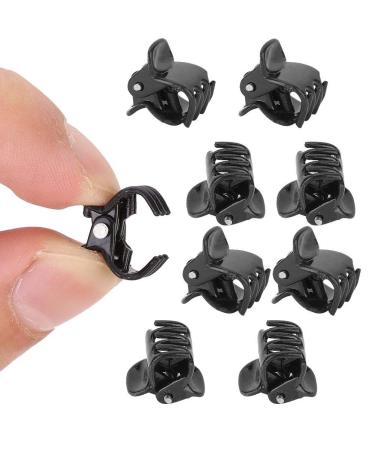 100PCS Mini Black Plastic Hair Clips - Stylish Non Slip Jaw Clips for Girls and Women - Buy Online on GoSupps.com