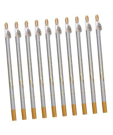 Angoily 10pcs Pencil Sharpener Eyebrow Pencil Eyeliner Pen Eyeshadow Pencil Smooth Eye Shadow Pencil