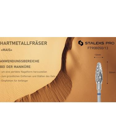 STALEKS PRO Carbide Nail Drill Bit Corn Type Blue Hardness 5mm Head Diameter 13mm - Buy Online on GoSupps.com