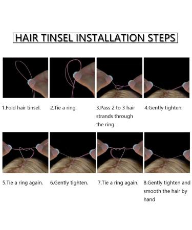 Tototoo Bright Pink Fairy Hair Tinsel Kit - 1500 Heat Resistant Strands for Sparkling Party Extensions - Buy Online on GoSupps.com