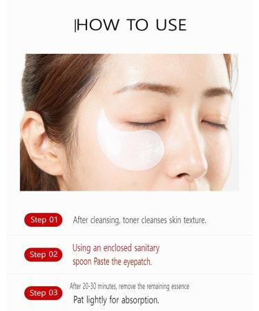 Red Lacto Collagen Eye Patch - Revitalize & Smooth Under Eyes | International Shipping Available - Buy Online on GoSupps.com
