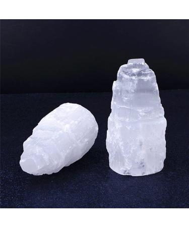 Buy Natural Selenite Gypsum Cylinder Tower - Healing Crystals Decoration for Bedroom | Reiki Light & Home Decor - Buy Online on GoSupps.com