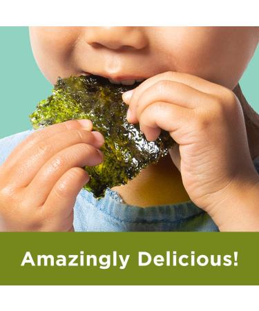 gimMe Organic Roasted Seaweed Sheets - Olive Oil - Keto, Vegan, Gluten-Free Snack - 12 Count - Buy Online on GoSupps.com
