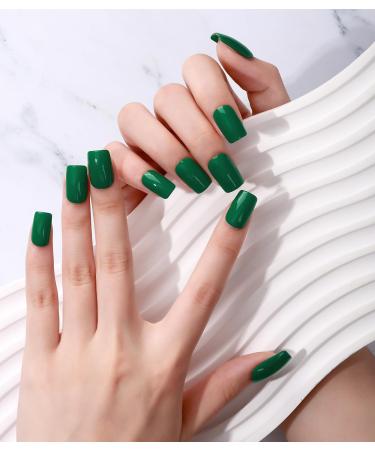 Wahrshei 20pcs Green UV Gel Nail Foil Strips | Self-Adhesive Gel Nail Stickers & Wraps for Perfect Nail Art - Buy Online on GoSupps.com