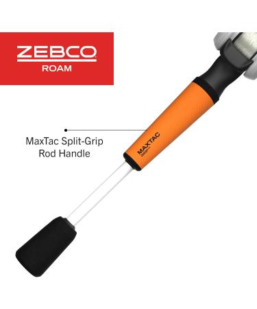 Zebco Roam BaitCast Fishing Rod and Reel Combo - Lightweight Fiberglass Right-Handed Sunset Chevron Design - International Shipping Available - Buy Online on GoSupps.com