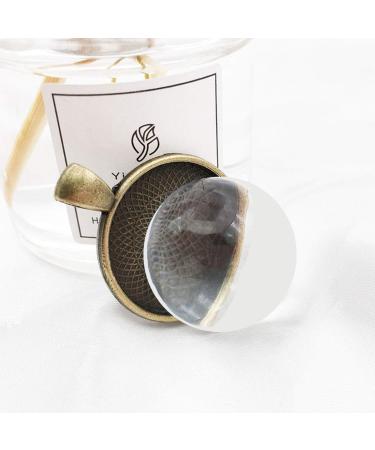 50mm Clear Glass Cabochons - 25PCS Dome Round Cabochons for Jewelry Making & Crafts - Buy Online on GoSupps.com