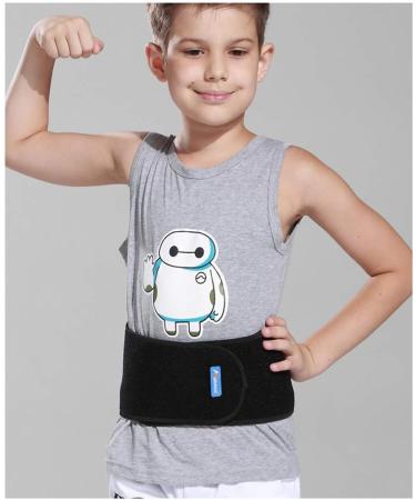 WENDYWU Kids Adjustable Waist Belt Brace Support - Ballet Dance Protector Abdominal Band for Back (Black) - Shop Now for Optimal Comfort & Stability - Buy Online on GoSupps.com