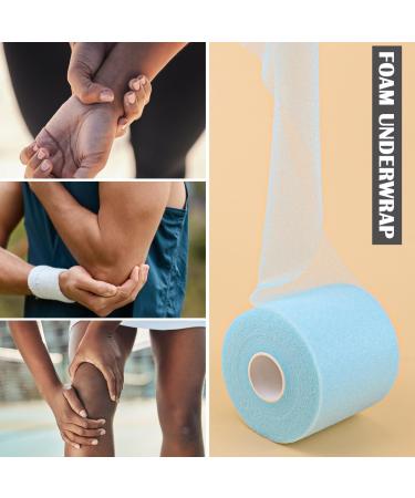 Buy Foam Underwrap Tape for Elbows Knees & Ankles - Blue Pre-Wrap for Athletic Tape - International Shipping Available - Buy Online on GoSupps.com