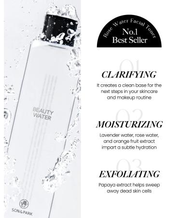 SON&PARK Beauty Water Mini 3Pack Set - Travel Size Toner for Pore Treatment & Oil Control | Hydrating Exfoliating Skincare with Witch Hazel Rose & Lavender Oil - Buy Online on GoSupps.com