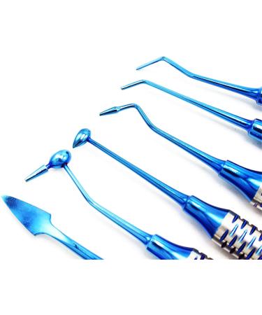 Lmeili 6pcs Dental Composite Filling Instruments Set - Restoration & Contouring Tools | Thick Grip Dental Tools for Professional Use - Buy Online on GoSupps.com