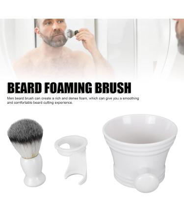 Premium Beard Care Set: Razor Brush Set for Men with Foam Brush Soap Shell & Stand - Soft Hair for Rich Foam & Grooming - Buy Online on GoSupps.com