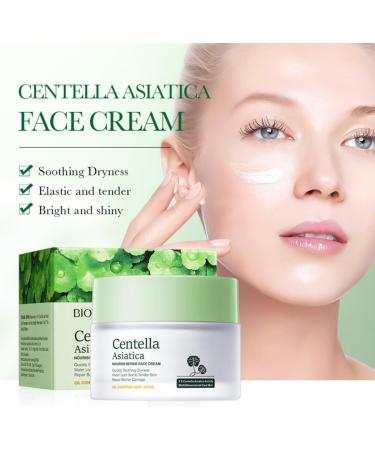 Centella Cream 50g - 5X Centella Asiatica Activity Quick Soothing Dryness Tender Skin Repair Barrier Damage Anti-Acne Hydrating Organic Centella Face Cream - Buy Online on GoSupps.com