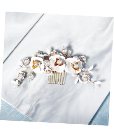 DOITOOL Hair Combs for Women Crystal Headpiece Bridal Hair Comb Pearl Hair Comb Pearl Hair Bridal Comb Crystal Hair Comb Halloween Side Comb Tiara Bride Wedding - Buy Online on GoSupps.com
