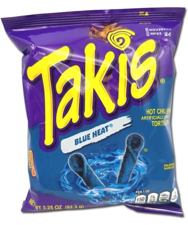 Takis Blue Heat Limited Edition 3.25oz + American Cheetos Crunchy Flamin Hot 3.5oz - LIMITED EDITION - Value Pack - Buy Online on GoSupps.com