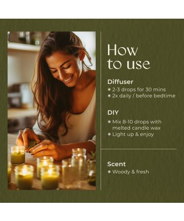 Gya Labs Fresh Forest Essential Oil Blend for Diffuser - Fresh Forest Oil for Aromatherapy Candle & DIY - 100% Pure Natural Ingredients of Rosemary Pine Needle Cedarwood & Thuja(0.34 Fl Oz) - Buy Online on GoSupps.com